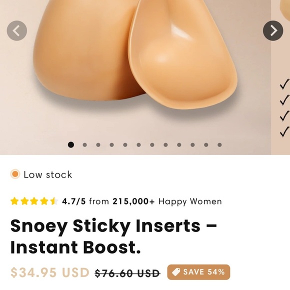 Snoey Lifting Inserts size D beige - Picture 2 of 8